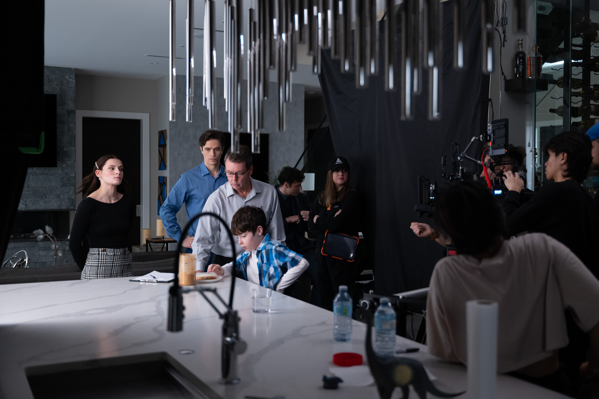 Vertical Film Vancouver crew working on set